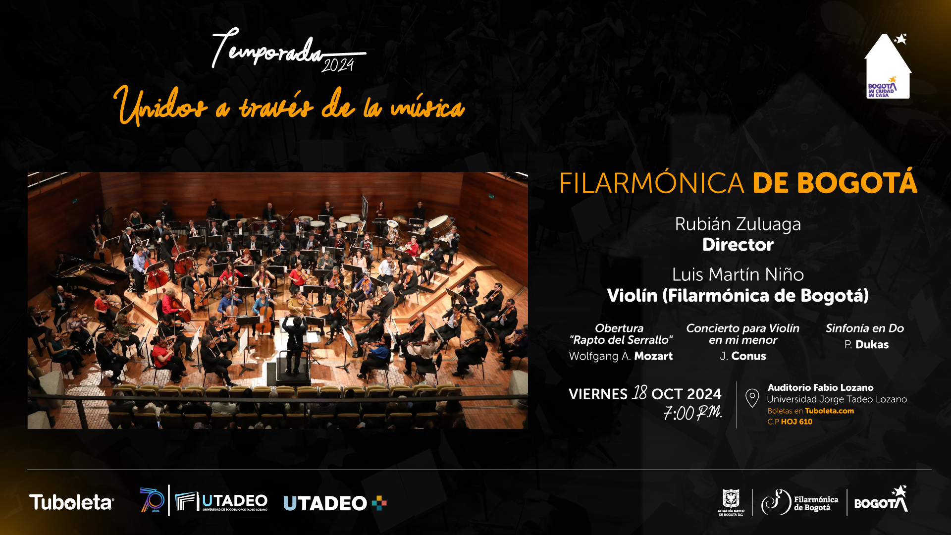 Mozart, Conus y Dukas: exigencia, expresión y vitalidad