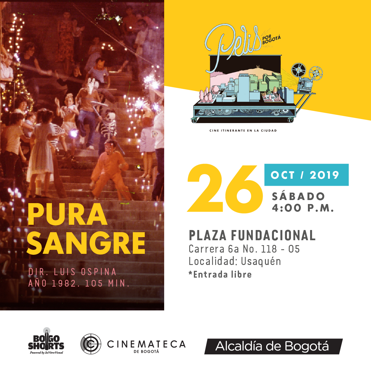 Pelis por Bogotá varias localidad de la ciudad