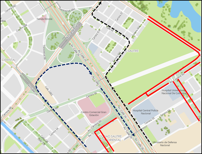Cierres y desvíos por la Maratón Vchallenges 42k en Bogotá 2025