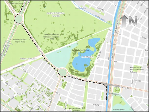 Cierres y desvíos viales por la carrera Bimbo Global Race Bogotá 2025