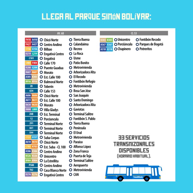 Rutas TransMilenio llegar o salir Festival Cordillera 2026 Bogotá