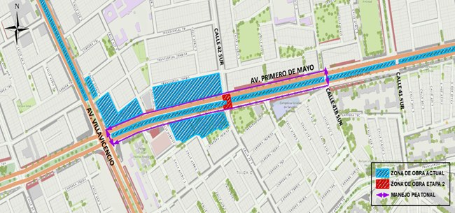 Cierre av Primero de Mayo entre av Villavicencio calle 42 sur Bogotá