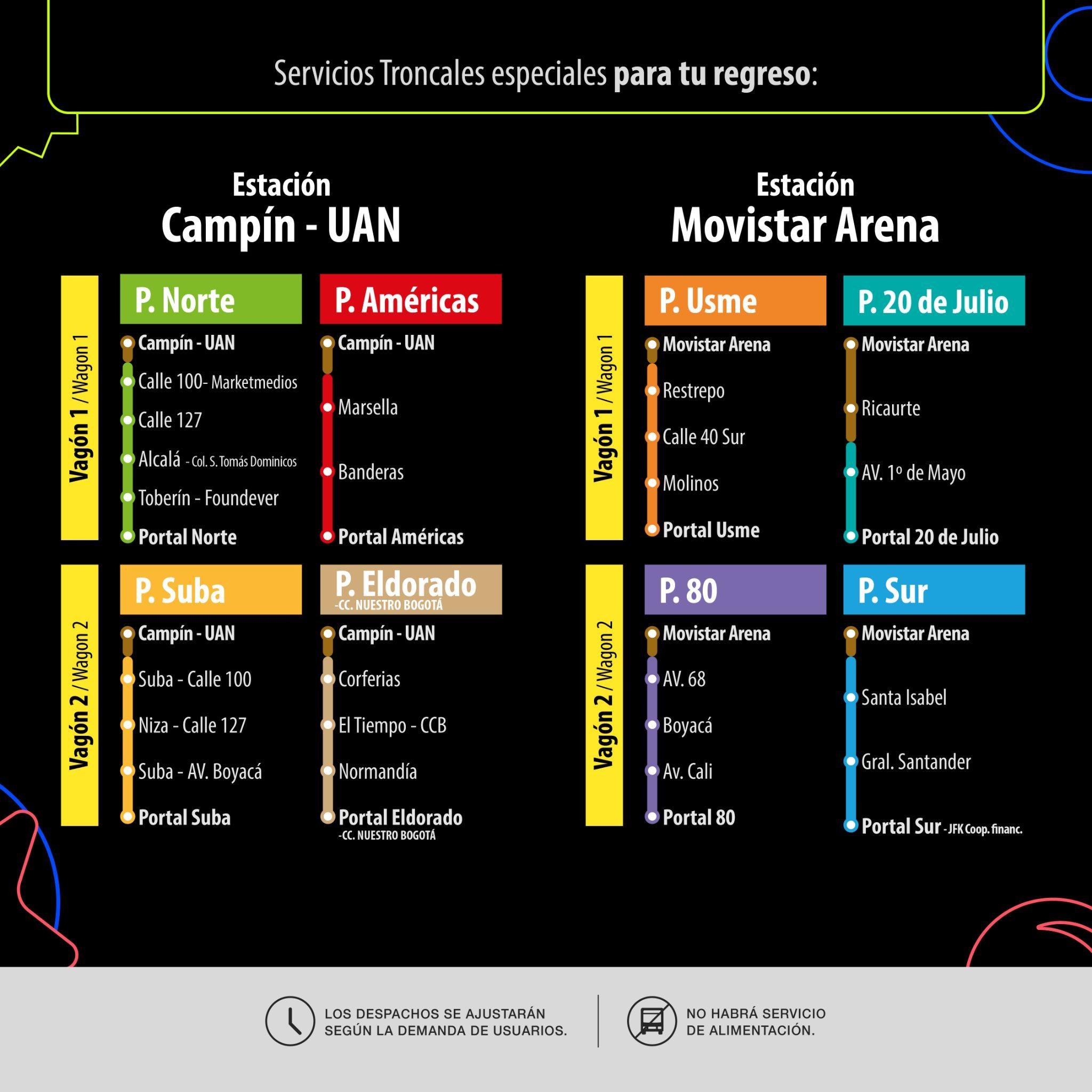 Rutas para llegar o salir del concierto de Dua Lipa y el Megaland MusicFest 2025