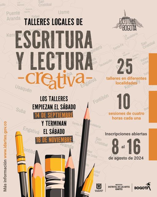 Talleres de creación literaria Bogotá 2024 