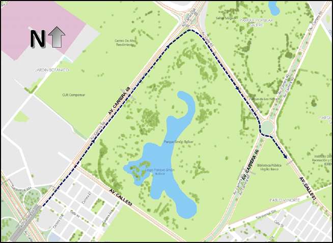 Cierres y desvíos viales por la carrera Bimbo Global Race Bogotá 2025