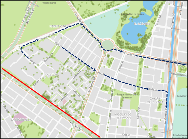 Cierres y desvíos por la Maratón Vchallenges 42k en Bogotá 2025