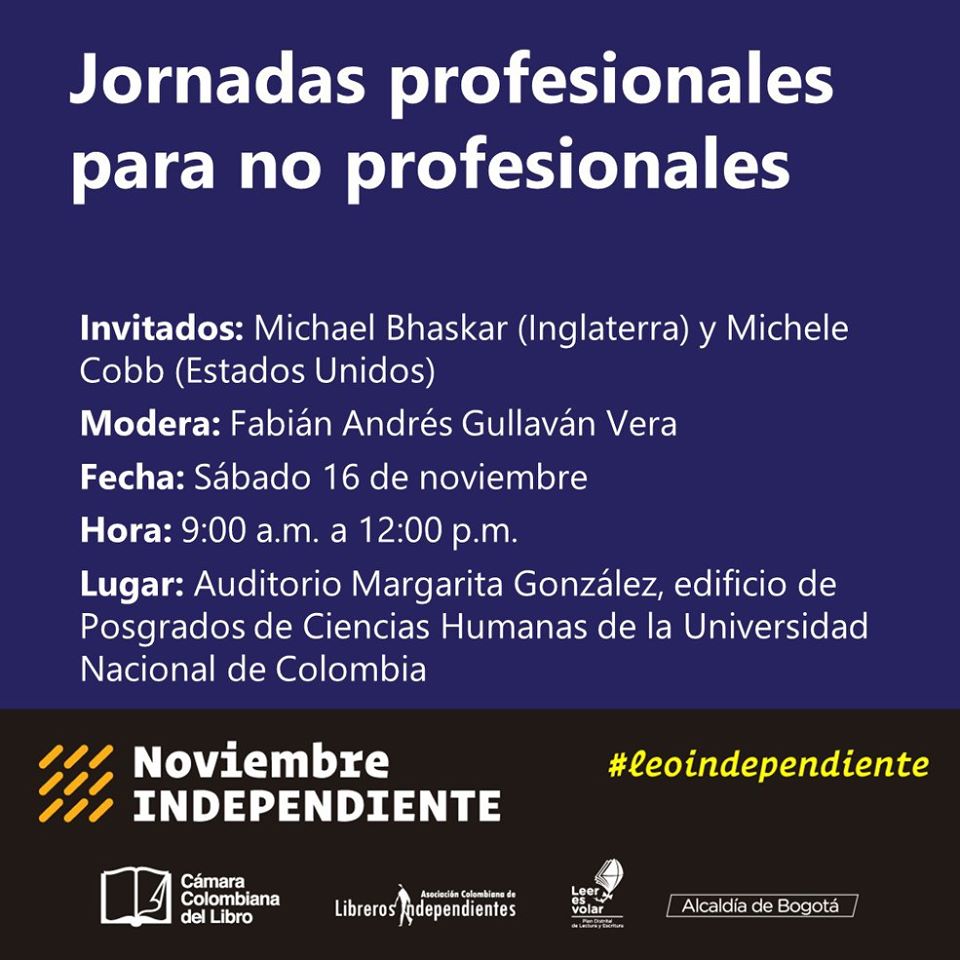 Jornada profesional para no profesionales en Noviembre Independiente