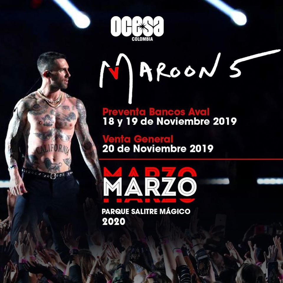 Maroon Five en Bogotá