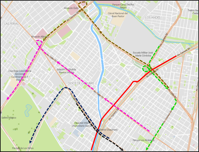 Cierres y desvíos por la Maratón Vchallenges 42k en Bogotá 2025