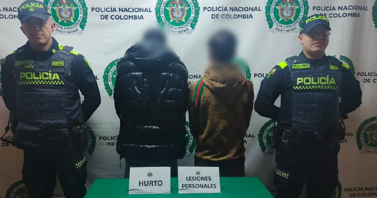 Dos adolescentes capturados por hurto