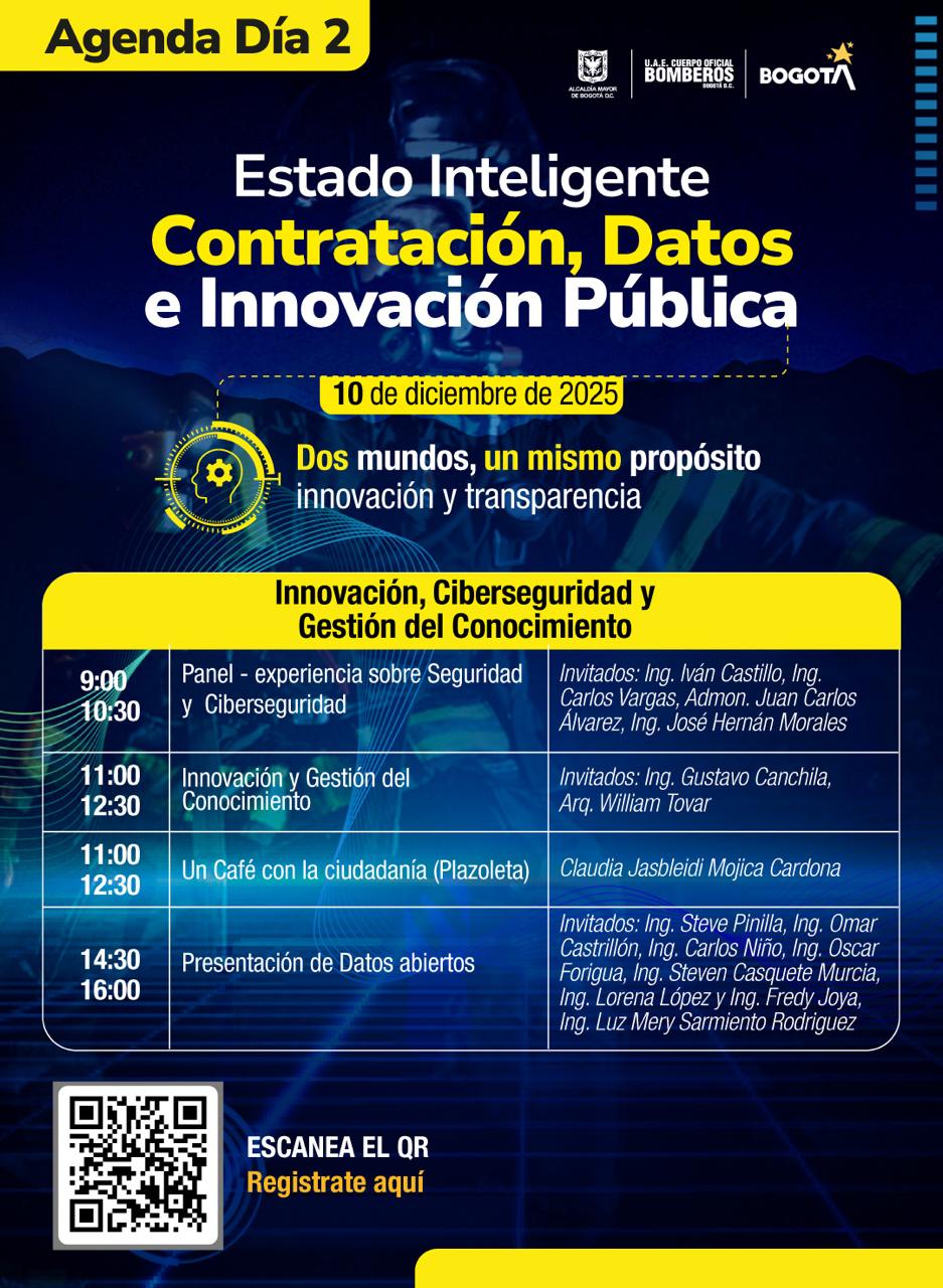Agenda del evento día 2