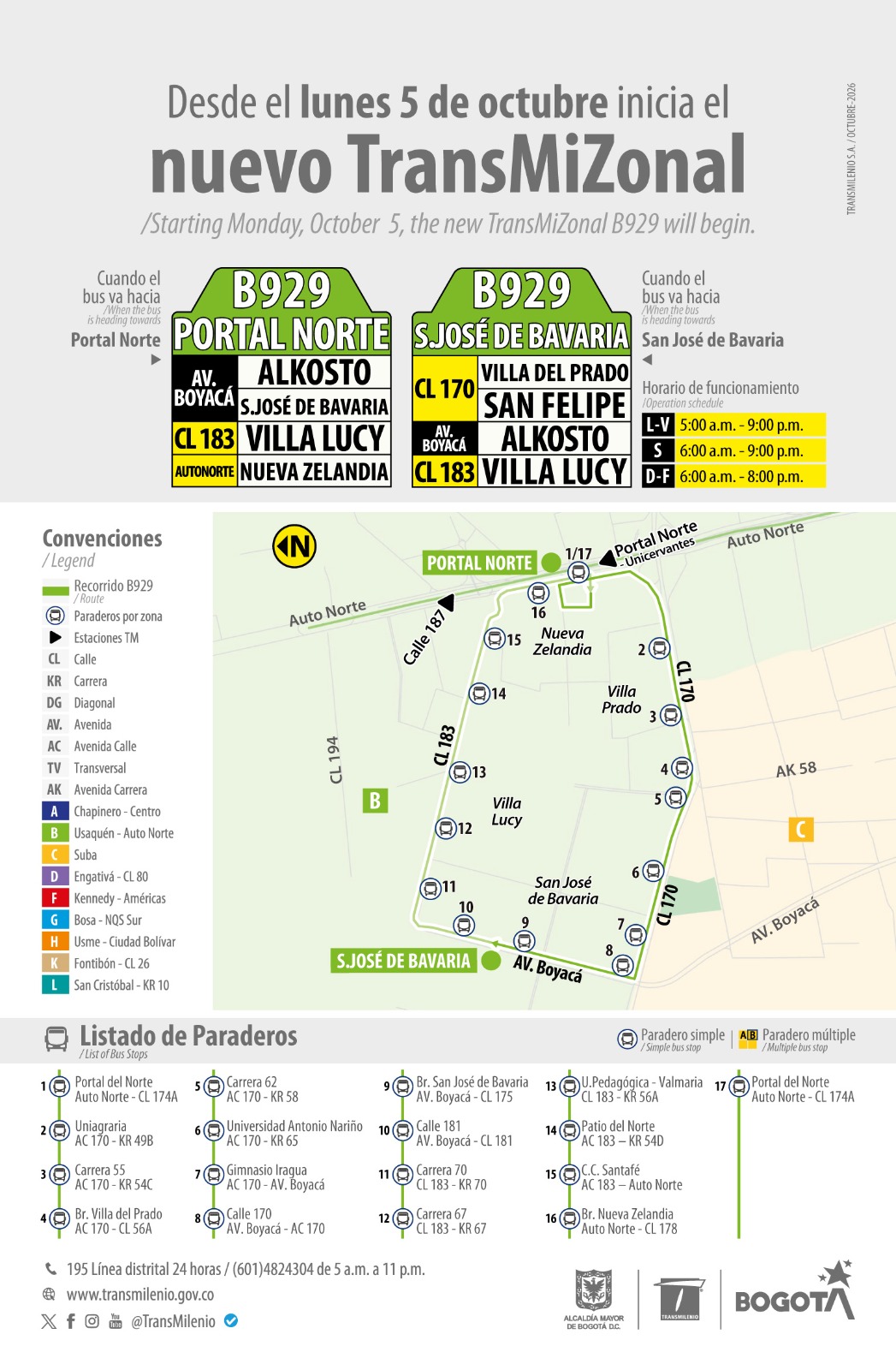 Dos nuevas rutas TransMiZonal conectan barrios Bogotá con TransMilenio