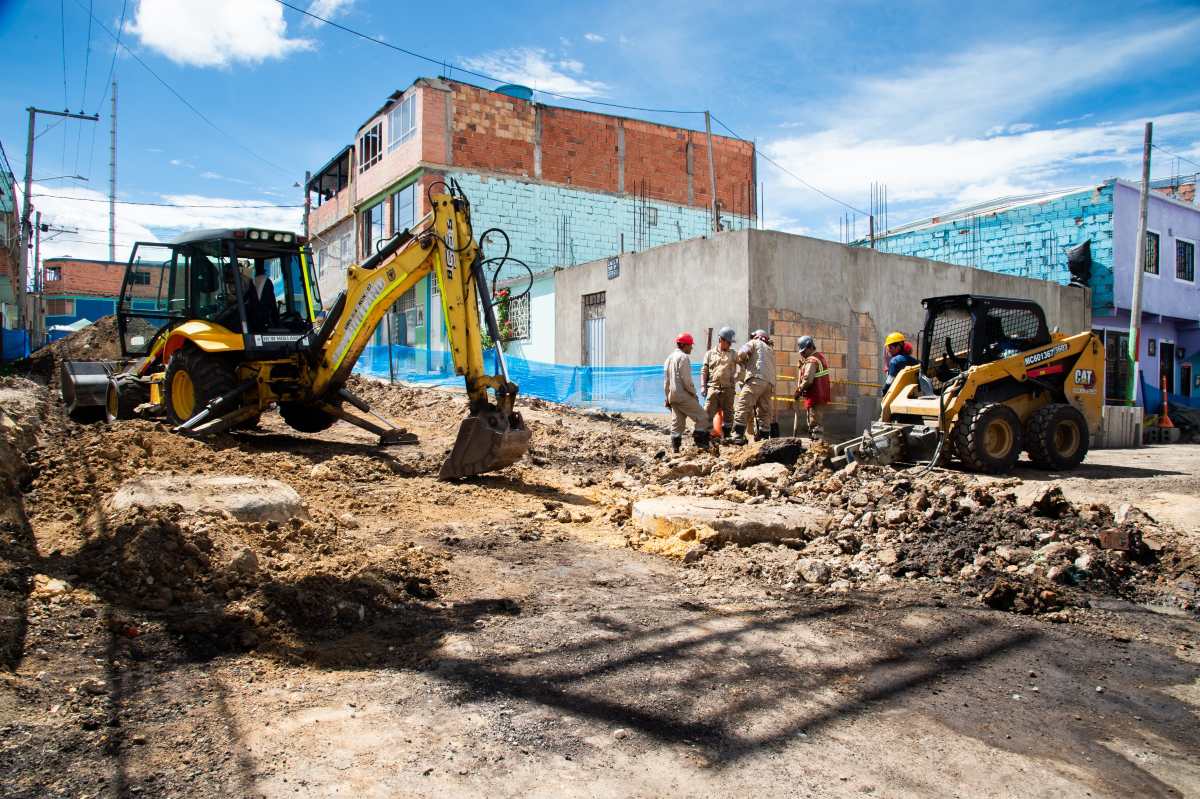 Paraíso Quiba en Ciudad Bolívar Bogotá UMV renueva las vías locales