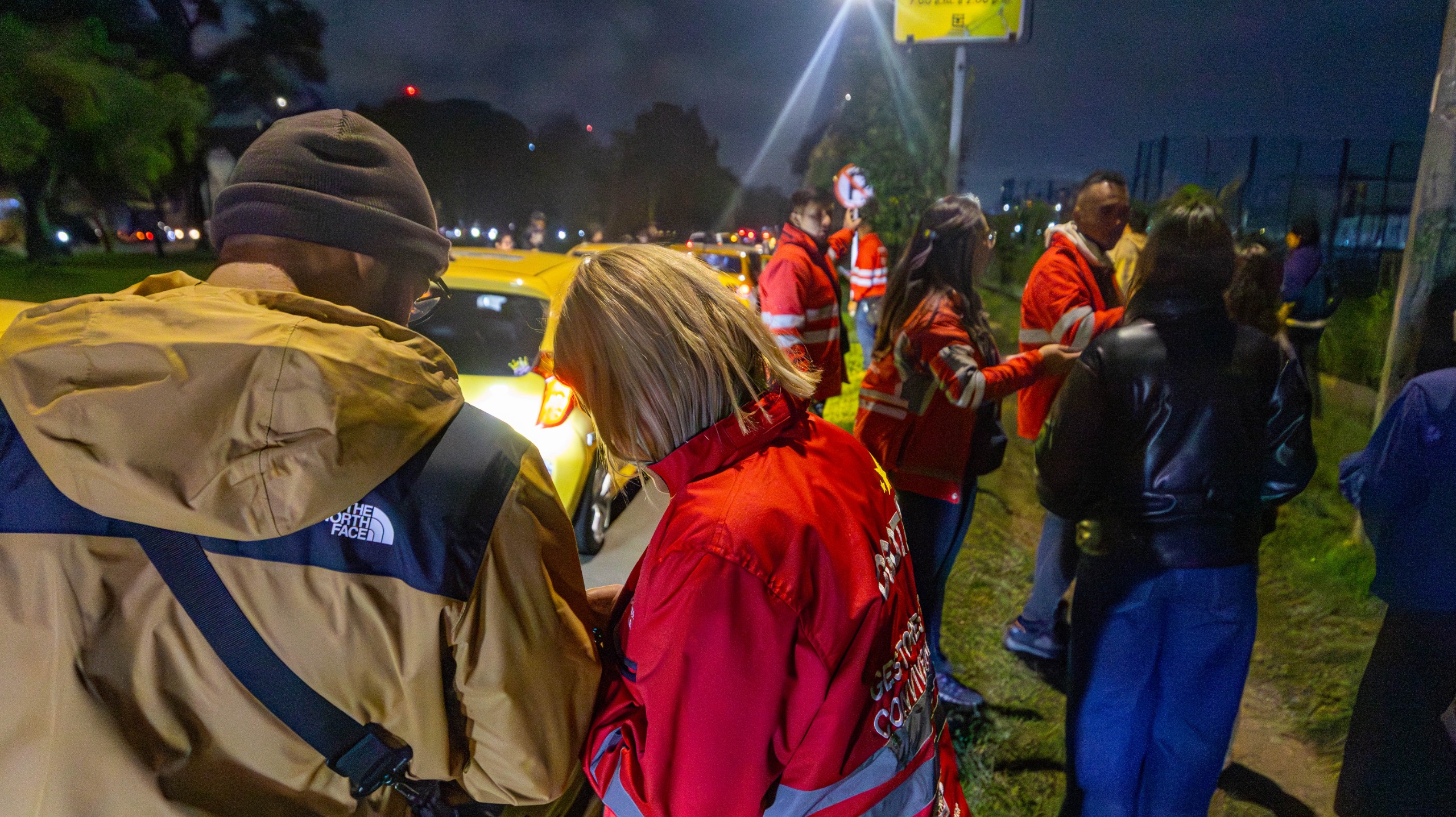 Gestores de Convivencia durante la salida del FEP.