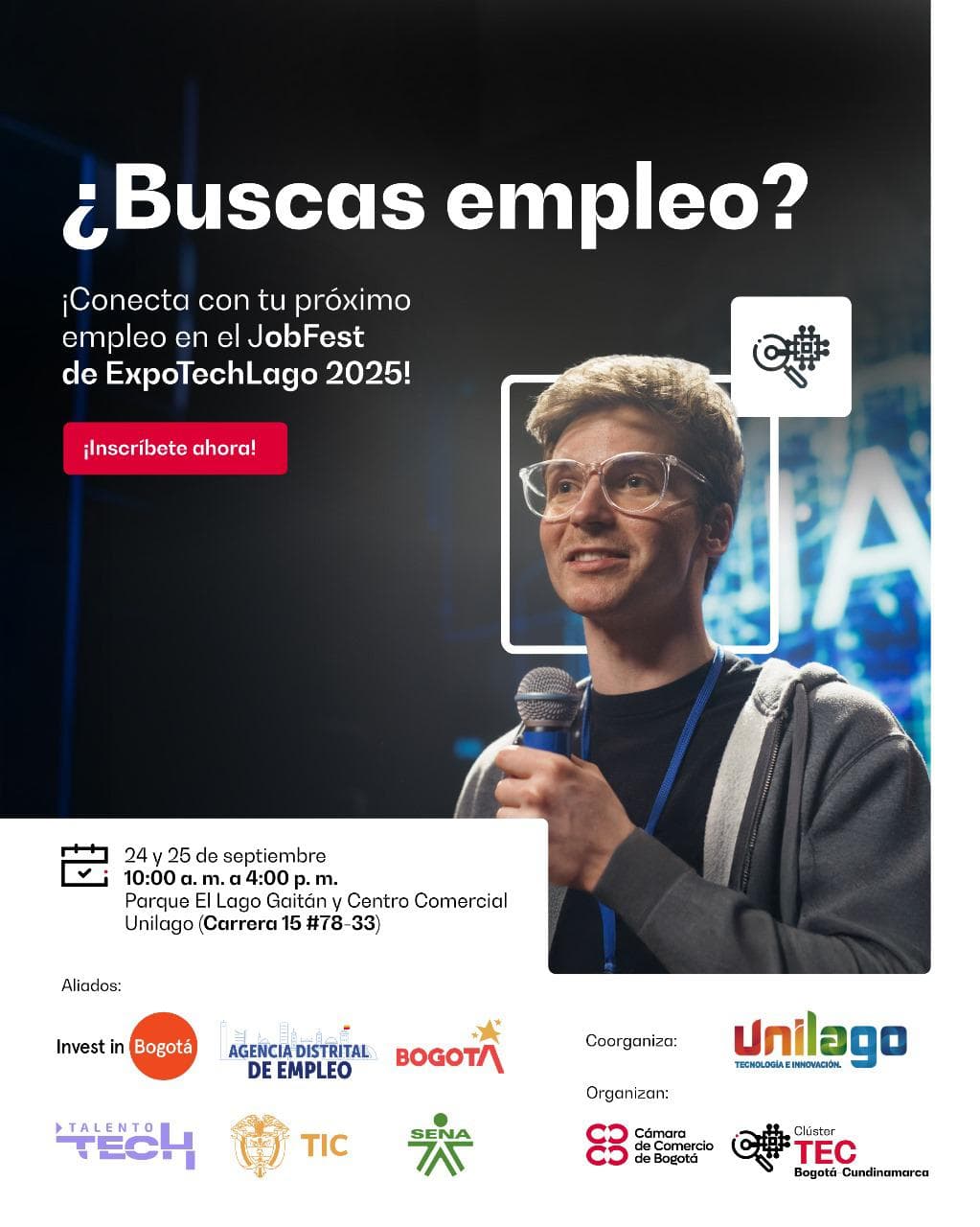 Feria Empleo JobFest en Bogotá con 4.000 vacantes 24 y 25 septiembre de 2025