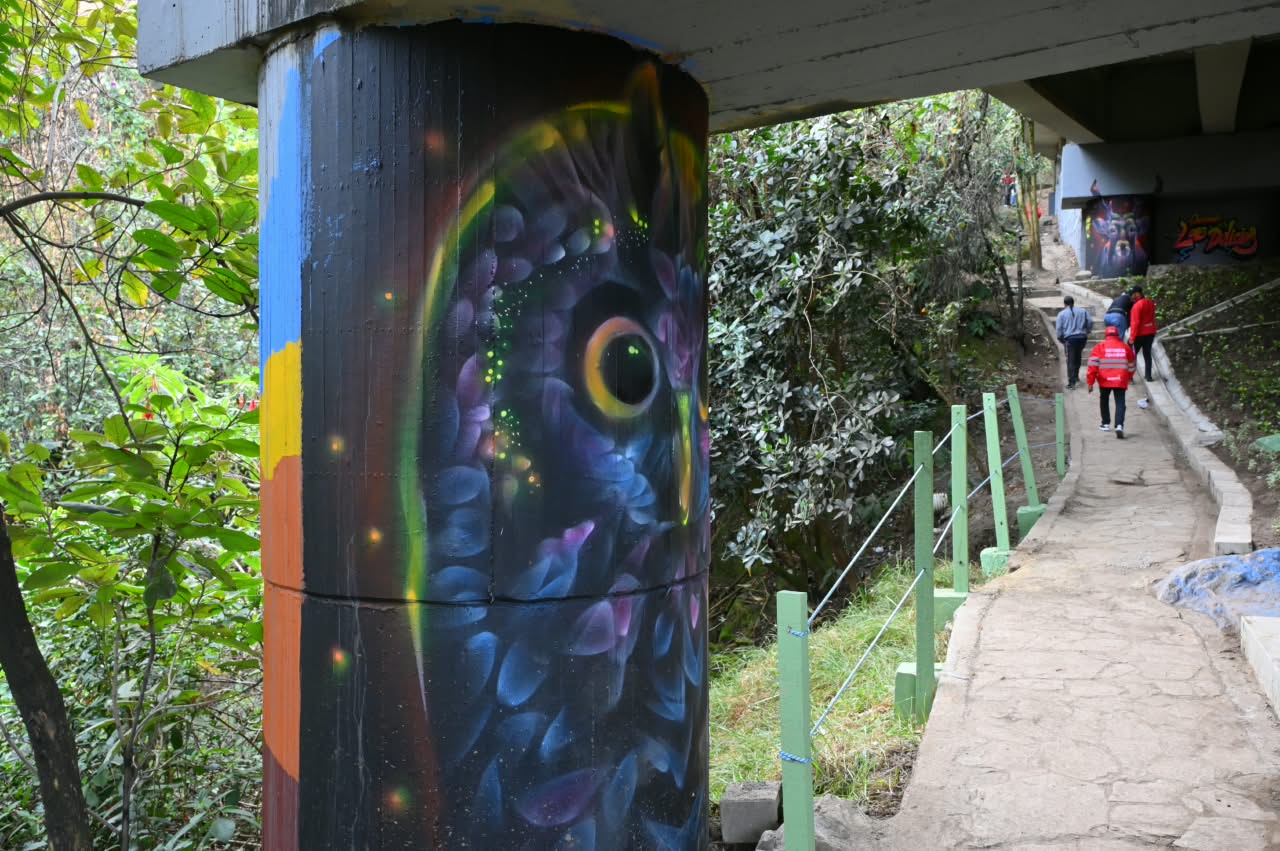 Quebrada las Delicias renueva entorno espacio recuperado en Bogotá