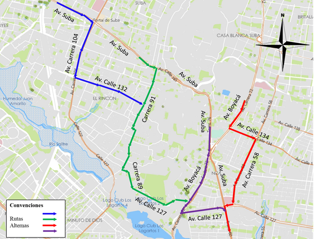 Cierre por carriles puente de la av. suba con av Boyacá en Bogotá 