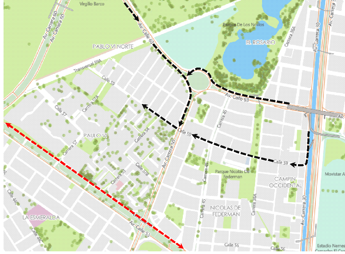 Cierres y desvíos por la carrera Run Tour Avianca en Bogotá 2025