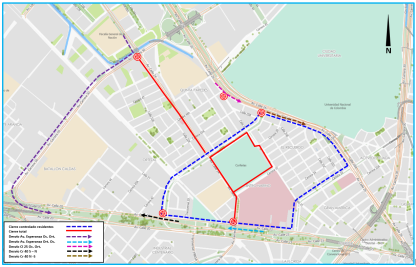 Cierres y desvíos Bogotá Elecciones de Congreso de la República 2026 