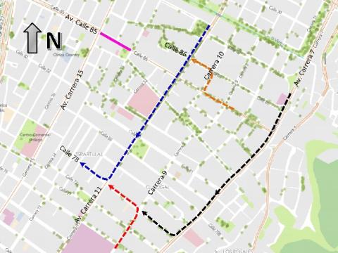Cierres y desvíos Red Bull Moto Urbano 2 de agosto 2026 en Bogotá