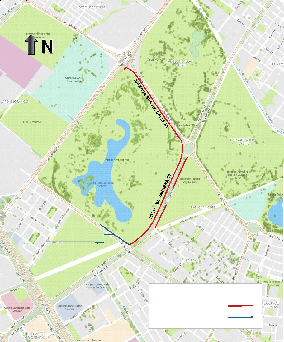 Cierres y desvíos viales por Festival Cordillera 2025 en Bogotá 
