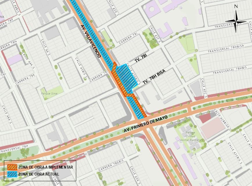 Mapa 1. Zona de obra.
