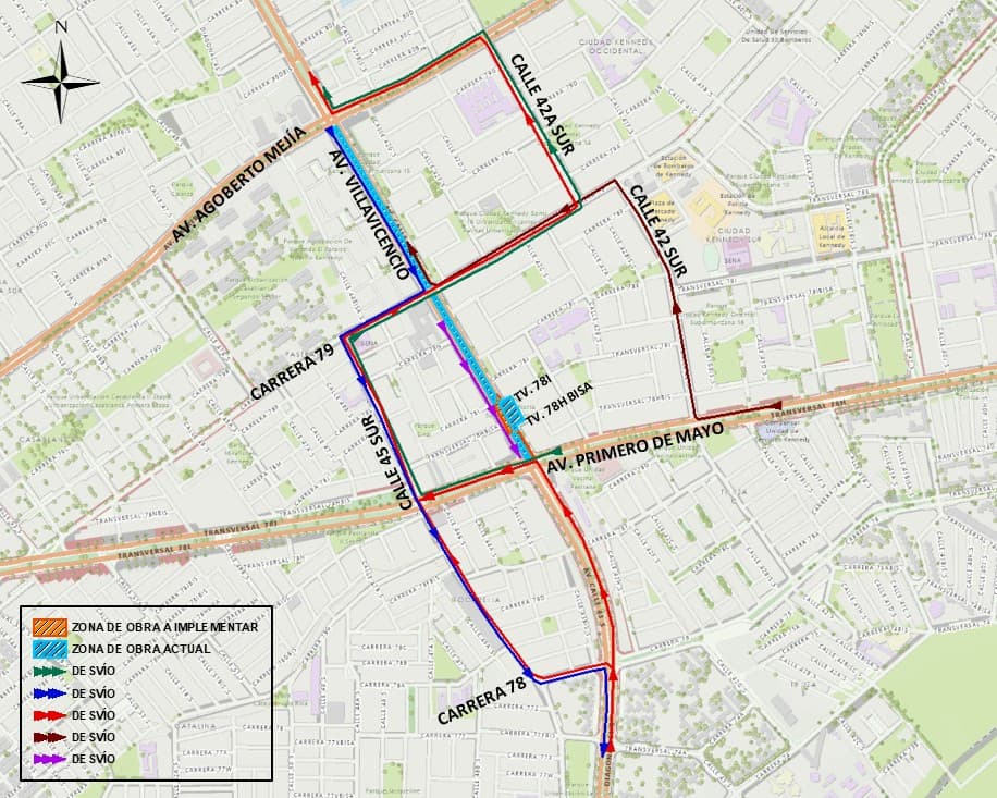 Mapa 2. Zona de obra.
