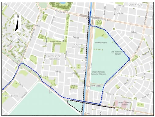 Mapa 6 cierres y desvíos por la carrera Expedición Bodytech Bogotá 2026 domingo 20 de septiembre