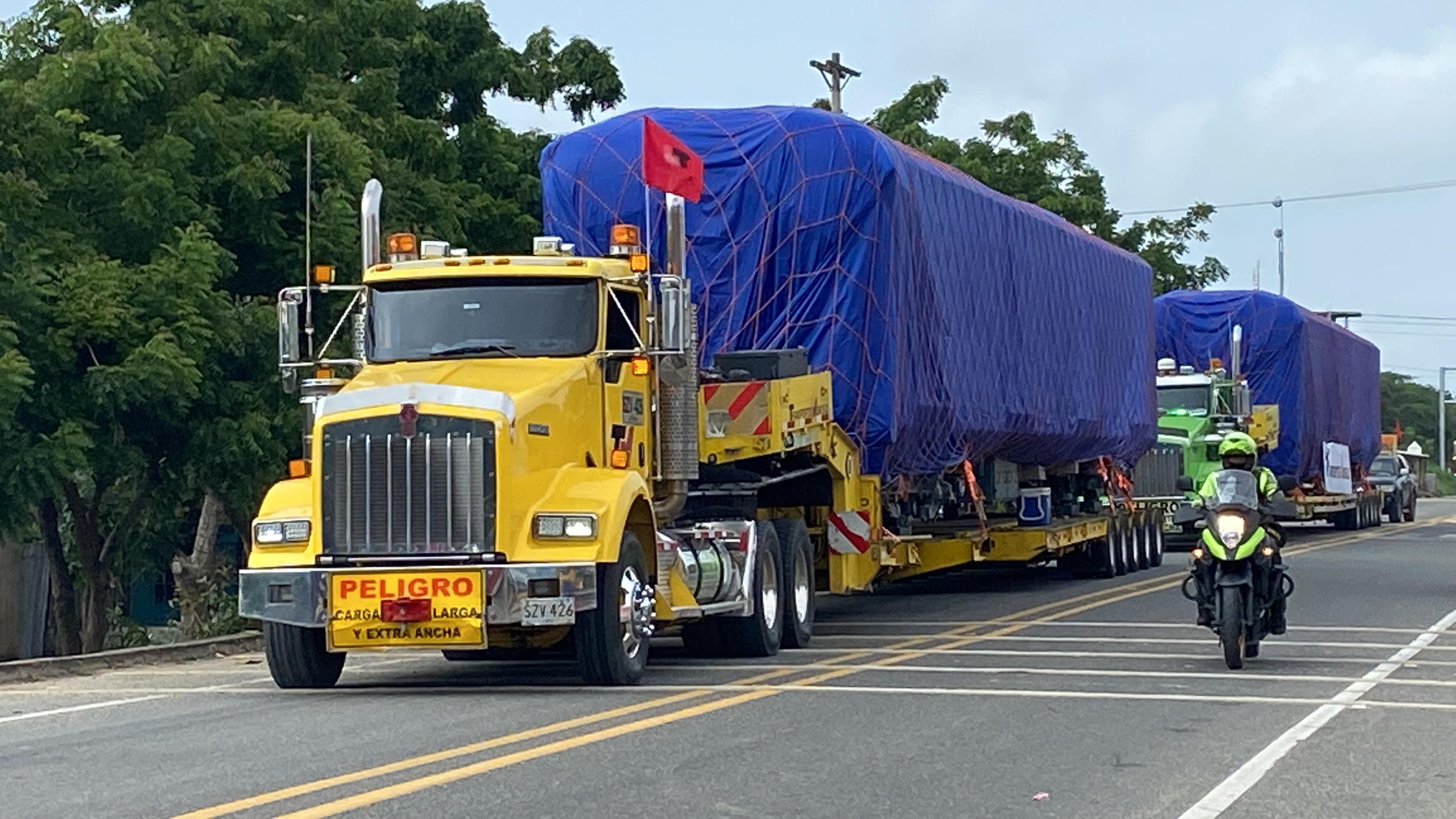 Con Ejército y Policía inició recorrido primer tren Metro hacia Bogotá