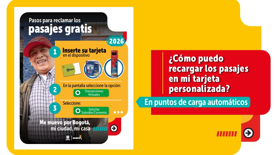 Pasos para reclamar Pasajes Gratis