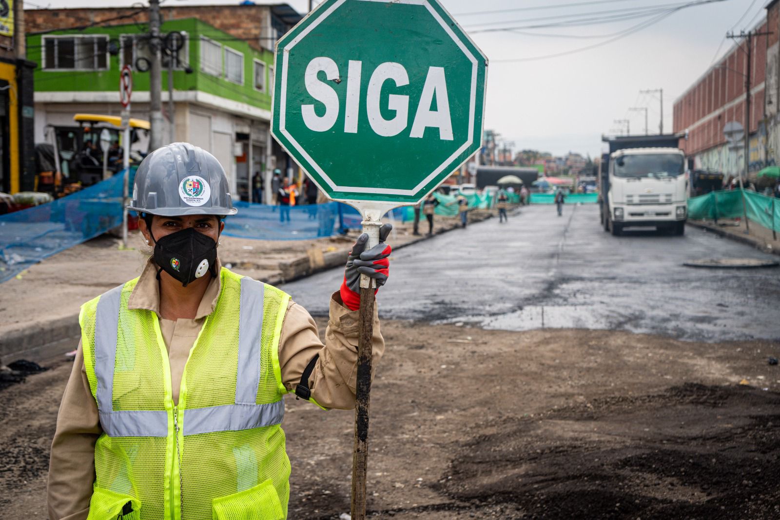 UMV renueva importante vía para el acceso a Corabastos Bogotá