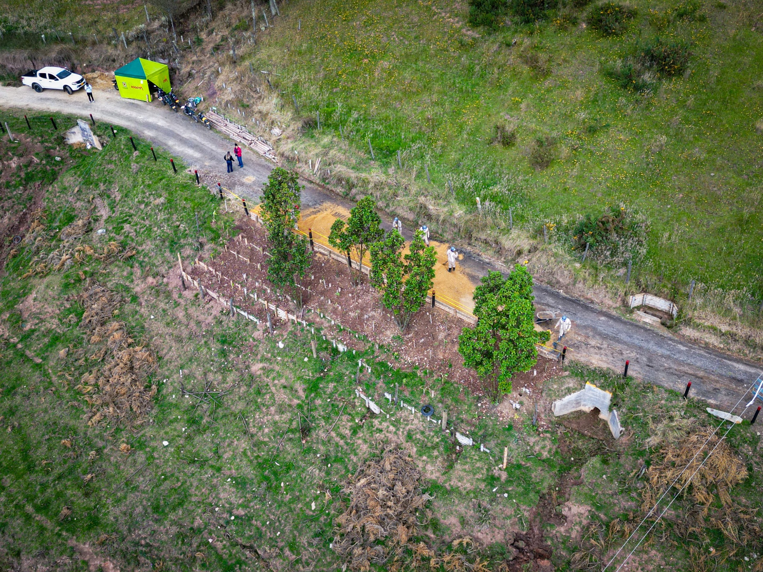 UMV fortalece conectividad rural con obras de bioingeniería en Bogotá