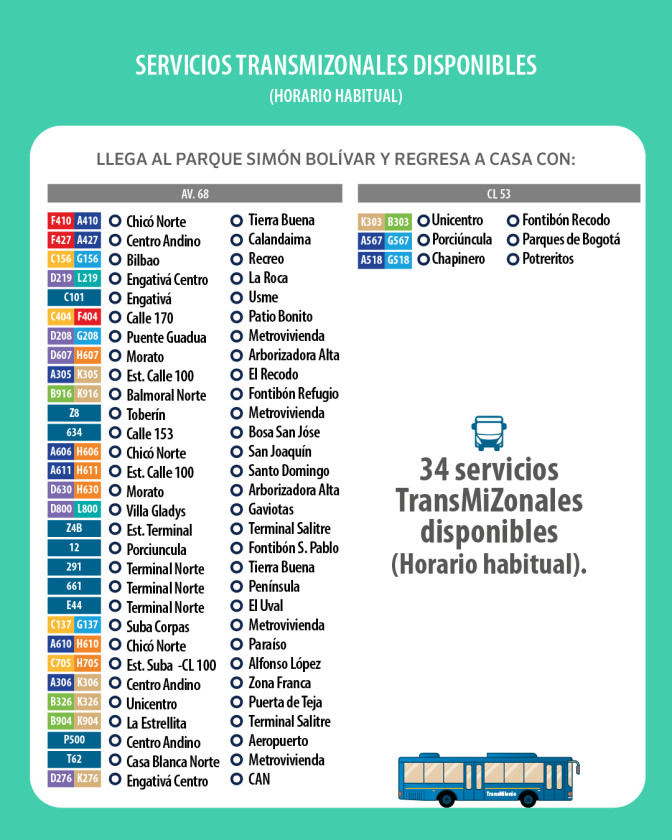 Vallenato al Parque 2026 Bogotá rutas de TransMilenio para asistir