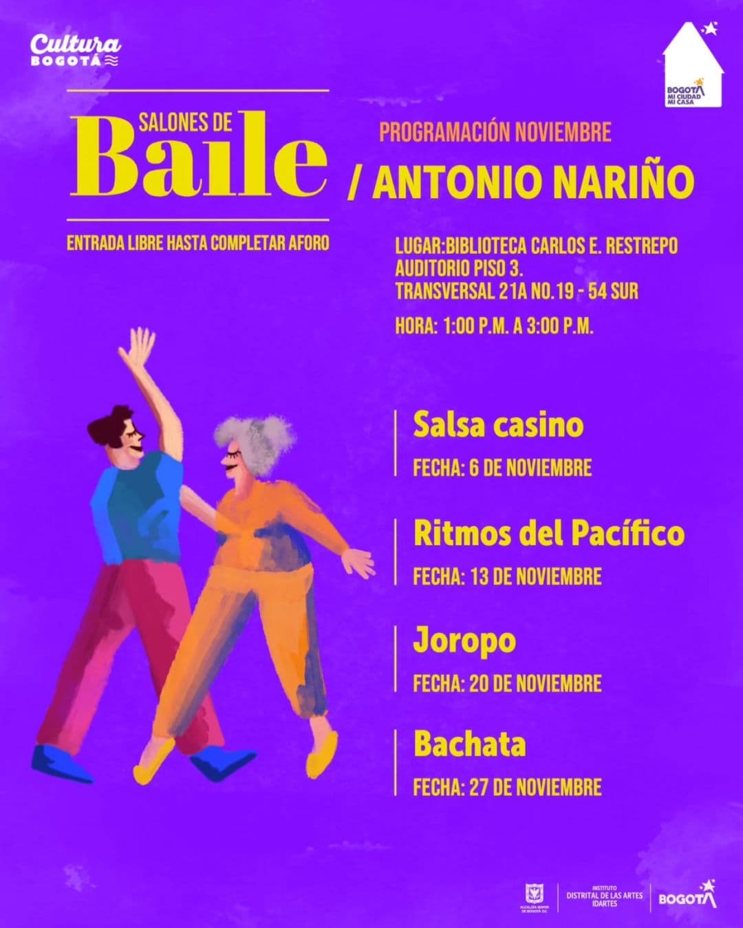 Salones de baile Antonio Nariño 