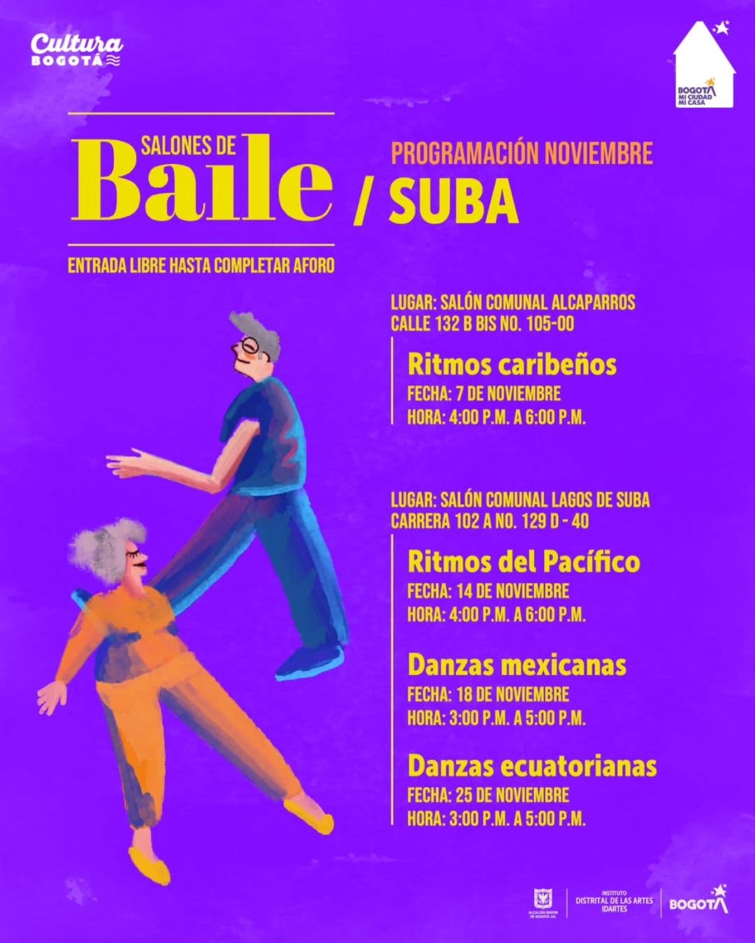 Salones de baile Suba 