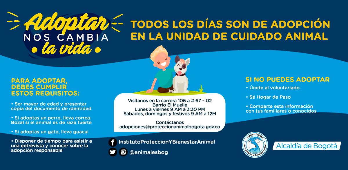 Imagen publicitaria de la Unidad de Cuidado Animal