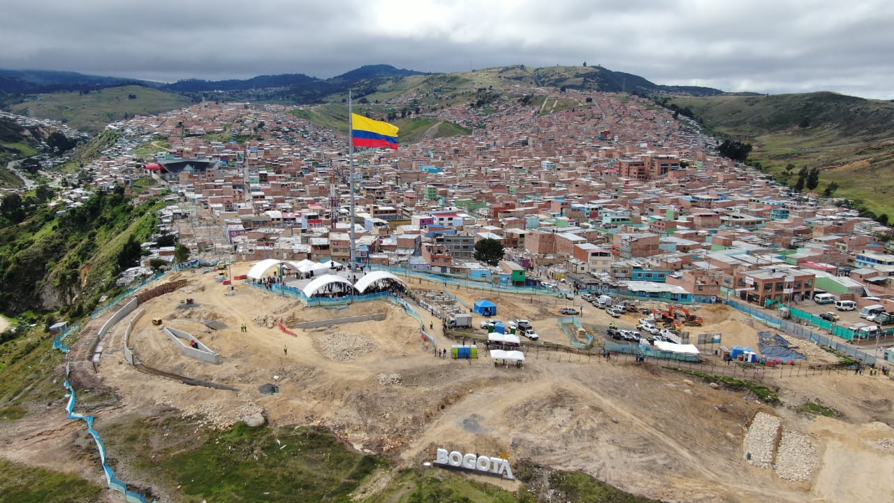 Ciudad Bolívar tiene la bandera más grande de Colombia