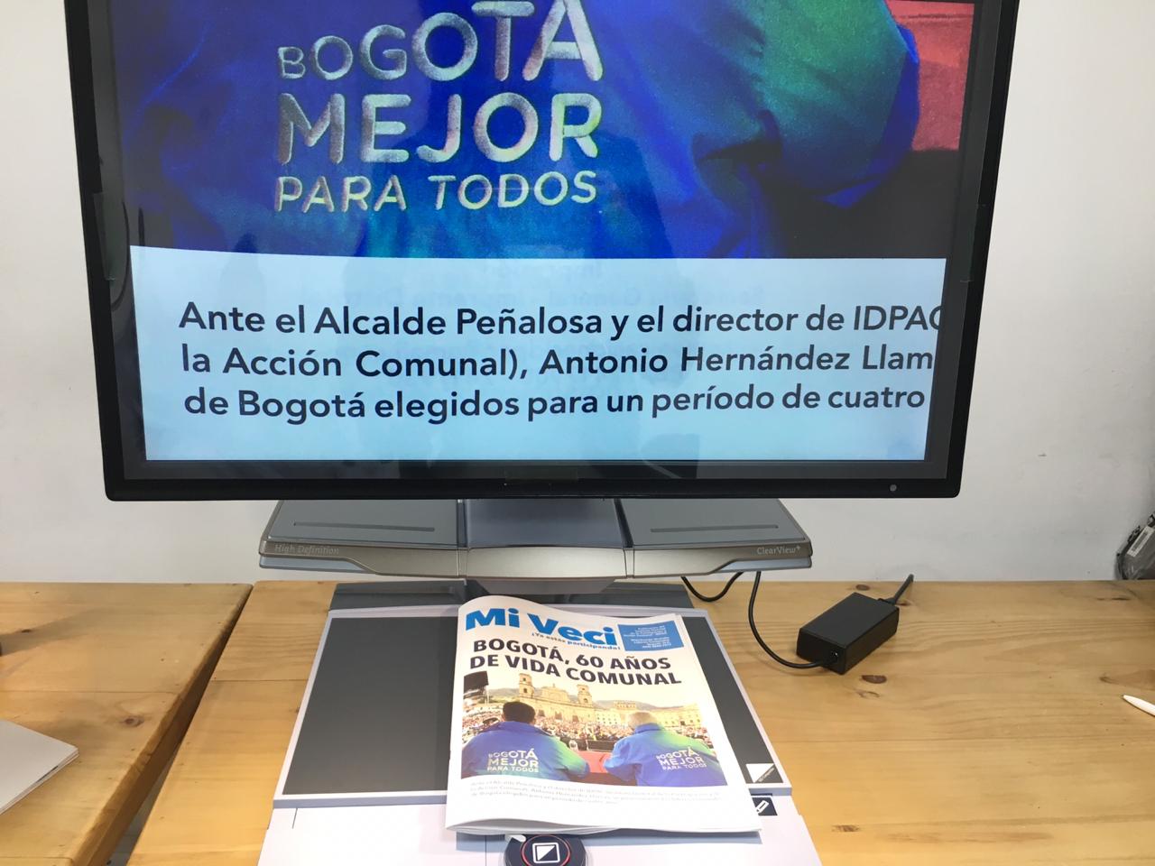 Sala de lectura para personas con discapacidad visual - FOTO: Prensa IDPAC