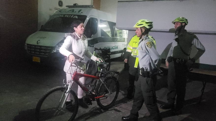 Recuperan bicicleta de mujer víctima de hurto en Suba