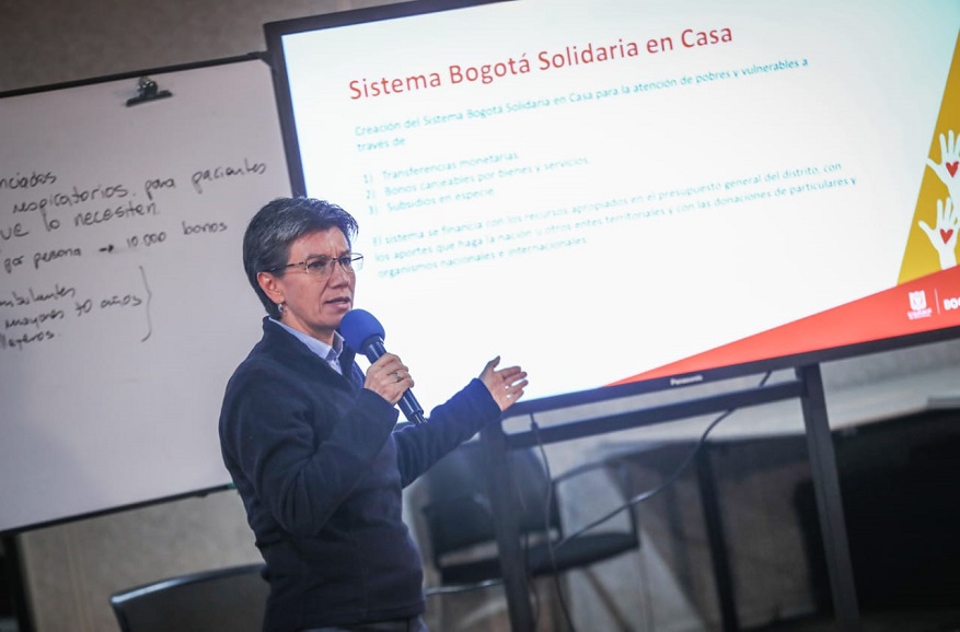 “Bogotá Solidaria en Casa”, para ayudar a ciudadanos vulnerables - Foto: Comunicaciones Alcaldía Bogotá / Christian Martinez 