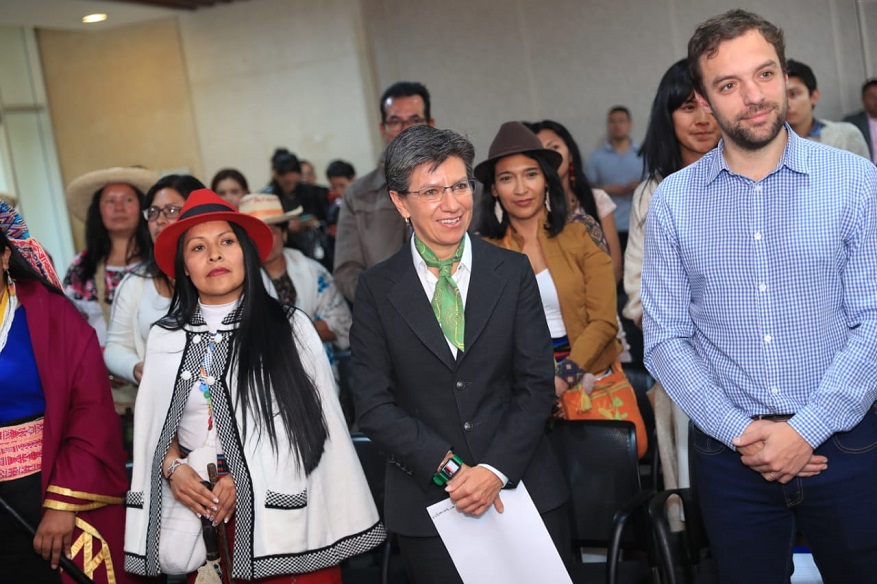 Posesión autoridades indígenas de Bogotá - Foto: Comunicaciones Alcaldía Bogotá