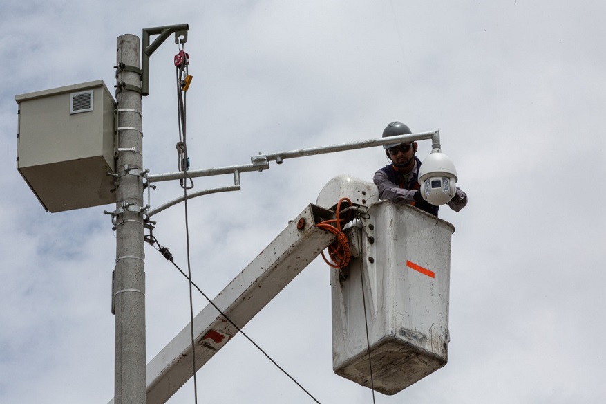 Superada meta de instalación de cámaras de seguridad