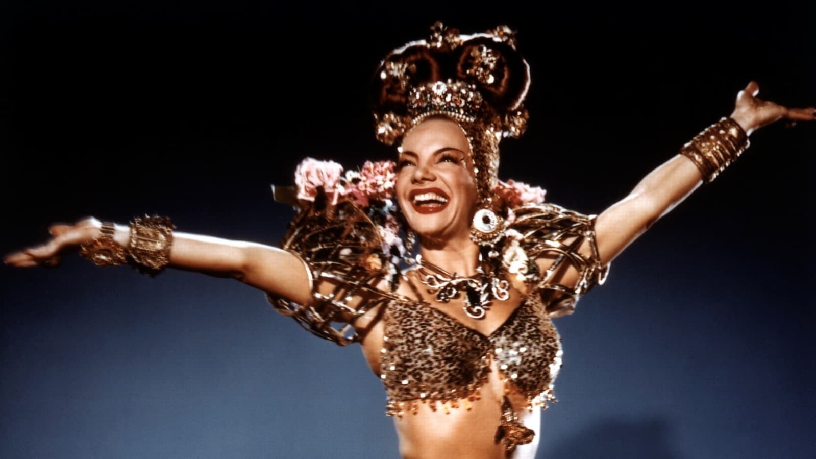 Retrato de la famosa actriz Carmen Miranda.
