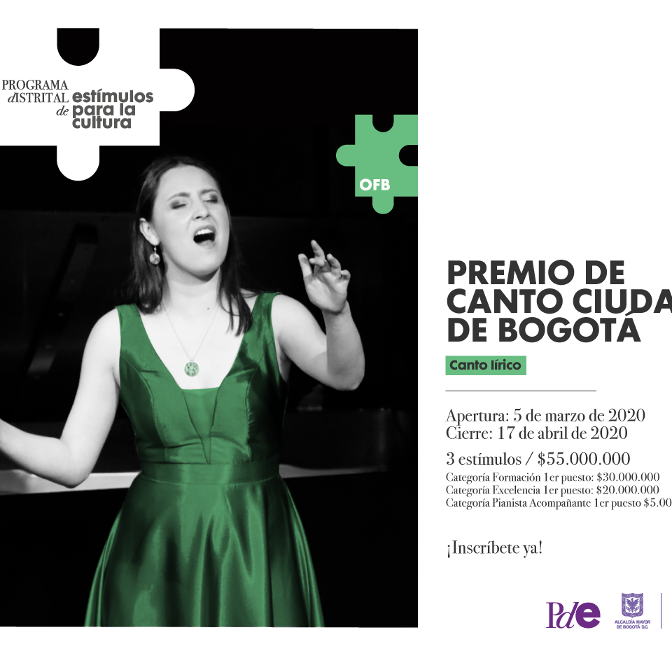 Premio de canto ciudad de bogotá