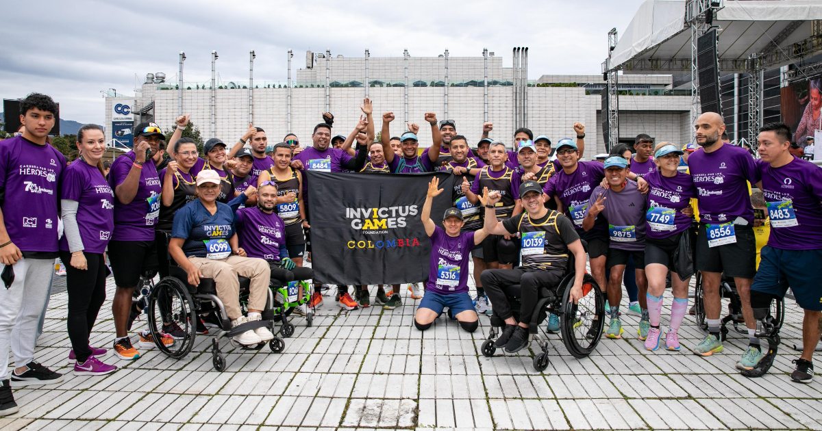 Excombatientes también participaron en la carrera