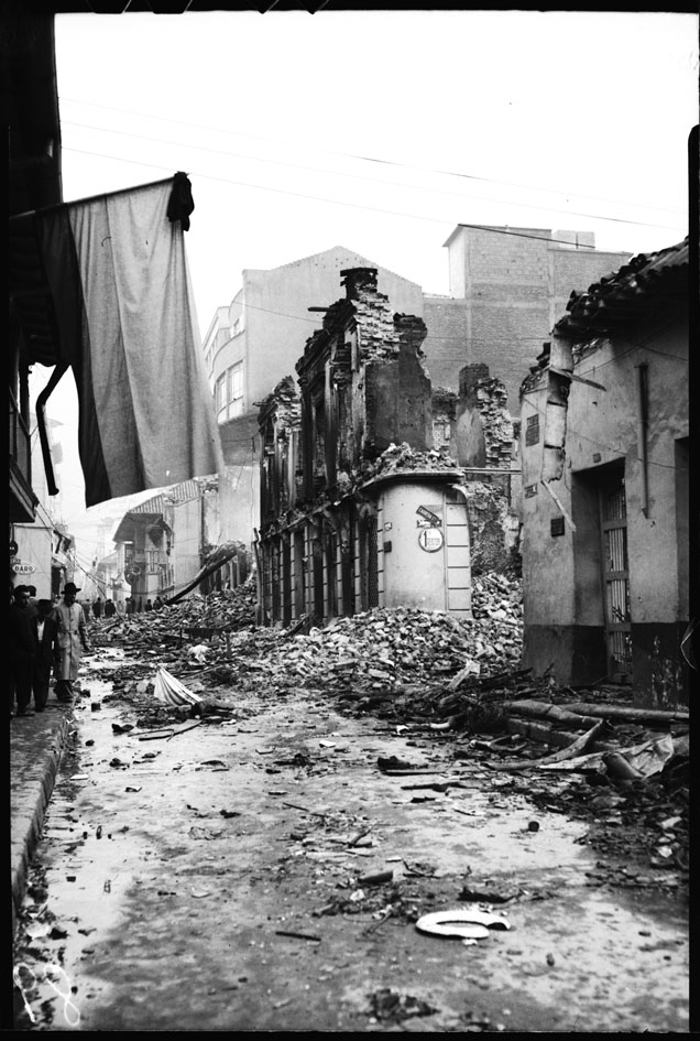 Casas y locales afectadas el 9 de abril/FOTO: Sady González-1948-Archivo Bogotá