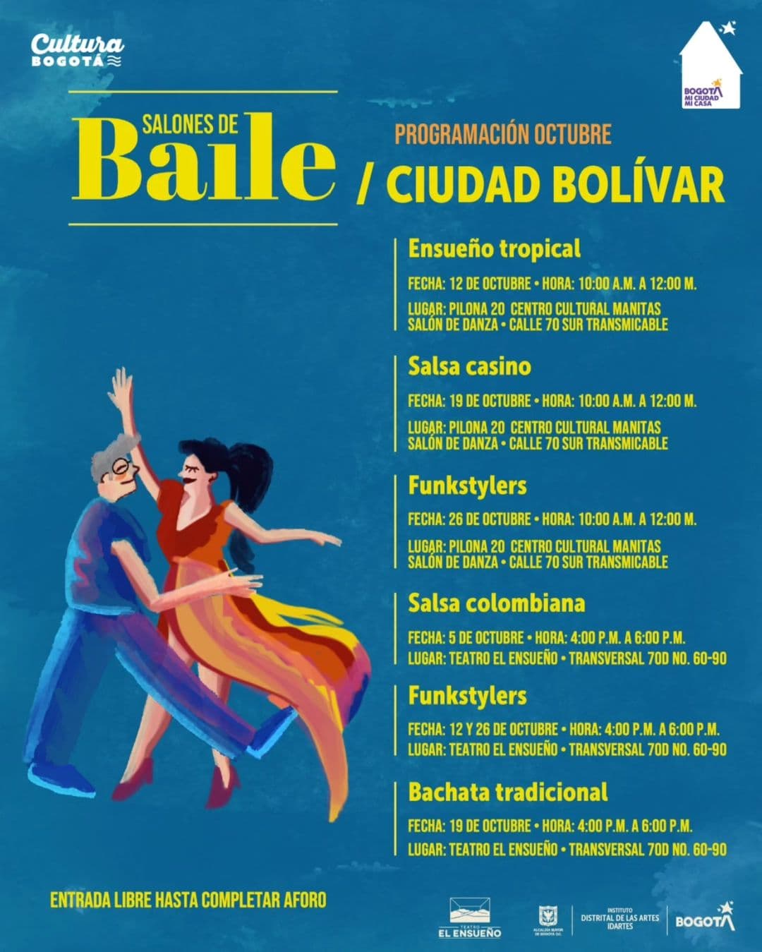 Salones de baile en Bogotá 