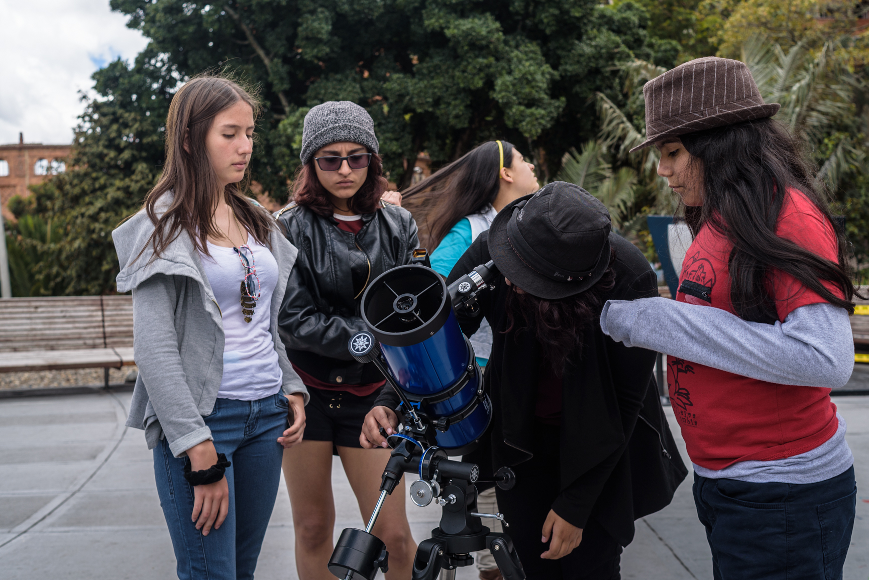 Niñas que hacen parte del Club Juvenil del Planetario de Bogotá
