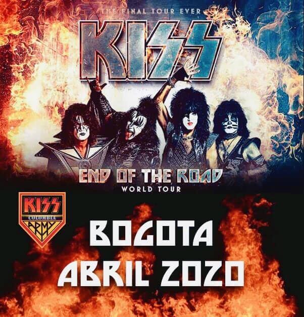 Kiss en concierto en Bogotá