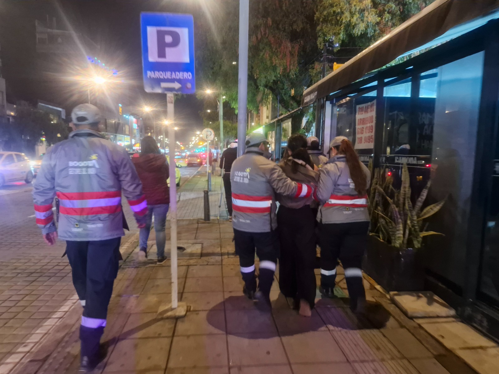 Foto de operativo en Zona T